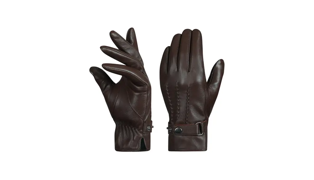 [Eadali] レディース手袋 防寒 スマホ対応 本革（ラムスキン） シルバーフォックスフリース 3Mコットン裏地 防風 防水 運転 通勤 秋冬