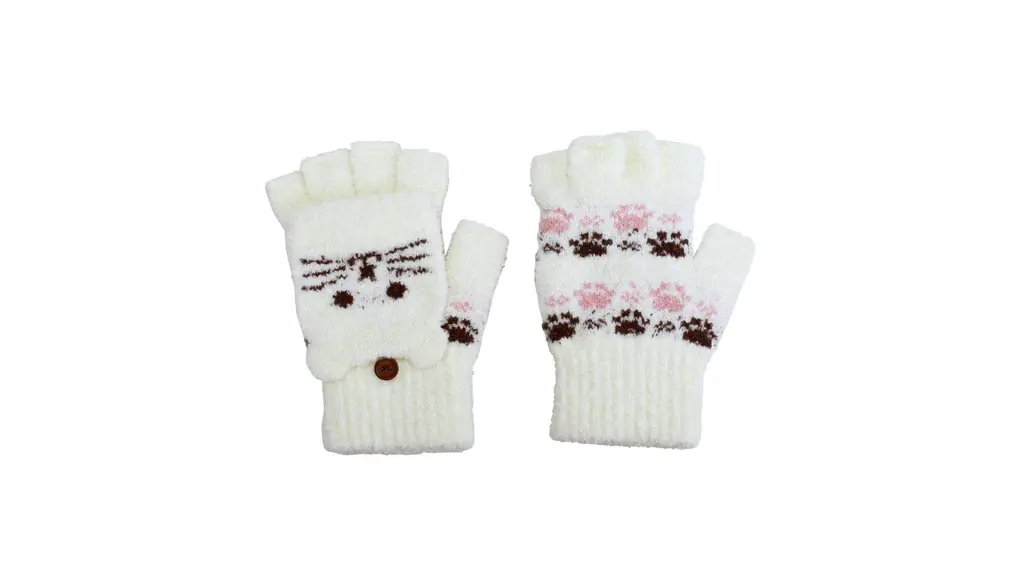 [GlovesDEPO] 日本製ふわふわもこもこフード付指切手袋