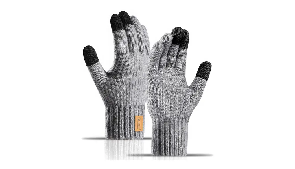 [GOKEI] 手袋 メンズ 厚手 スマホ対応 防寒手袋 秋冬 アルパカ100％ ニット手袋 タッチパネル 防寒グローブ メンズ用 自転車手袋 グローブ てぶくろ 秋冬 ランニング アウトドア 男女兼用