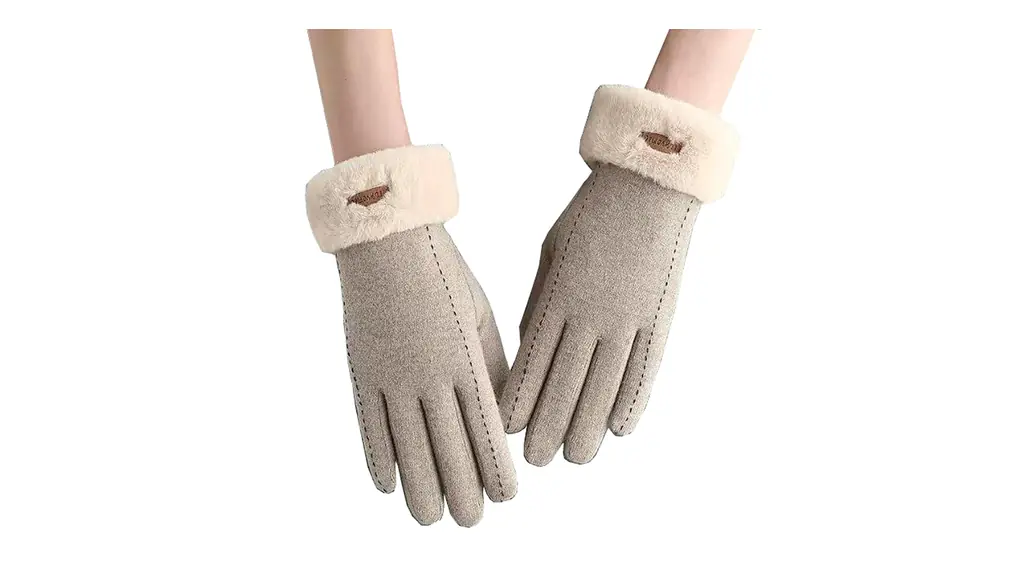 [GOODCHI] 手袋 防寒グローブ 保温 ファーふわふわ 裏起毛 おしゃれ タッチパネ スマホ手袋指先 女性用 秋冬用 通勤 通学 バイク 自転車 スキー ランニング