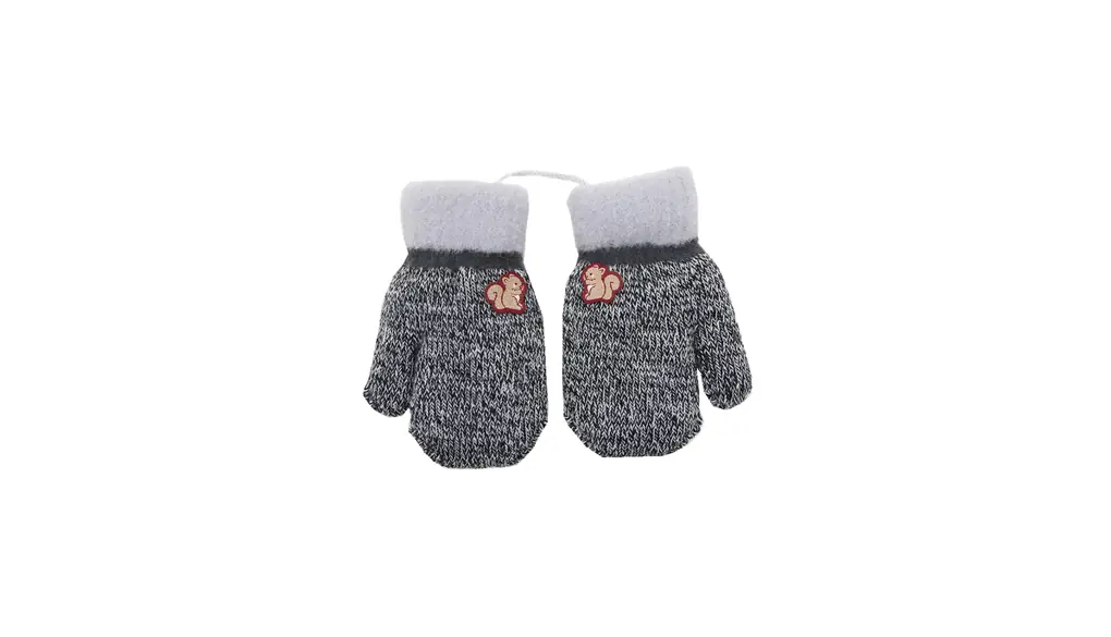 [ITODA] ベビー手袋 ミトン 秋冬 0-2歳 キッズ手袋 リス ニットグローブ 裏ボア付き 首掛け 紐付き 携帯にも便利 可愛い手袋 赤ちゃん 厚手 保温 防寒 子供手袋 男の子 女の子 通園 アウトドア お出かけ