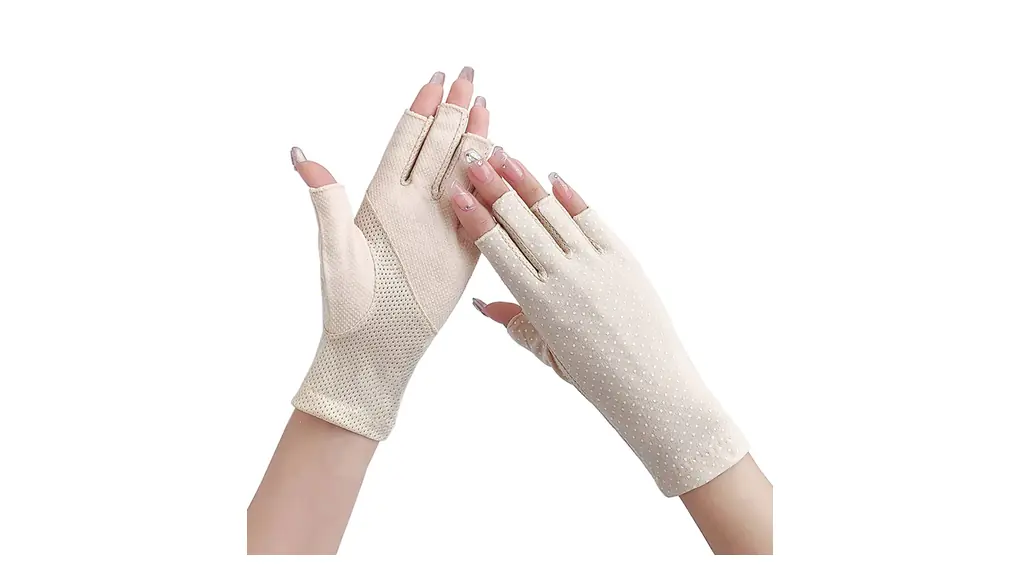 [Tidyworm] uvカット 手袋 レディース 指なし 滑り止め スマホ対応 ショートグローブ 紫外線対策 日焼け止め 薄手 夏用 手袋 女性 運転 自転車 通勤