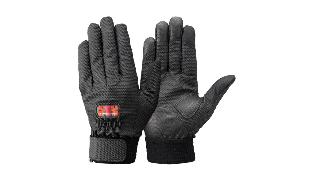 [TONBOREX] ハニカム柄合成皮革 手袋 スマホ操作可能 タッチパネル対応 E-855 軽作業用 ハンディータッチモデル 水洗い可能 消防手袋 消防団 訓練用 消防 災害 救助 レスキュー トンボレックス
